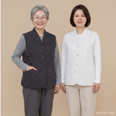 가1A43 담 누빔 포켓 조끼