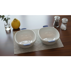 마2K08 파란 손잡이 접시세트